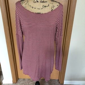 BKE red soft long sleeve top❤️